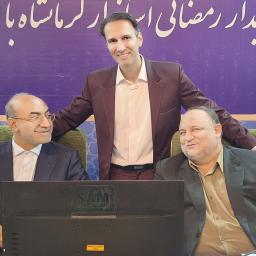 ملاقات مفاخر، فرهیختگان علمی و هنرمندان استان کرمانشاه با آقای دکتر منوچهر حبیبی (دکتر بهنام اسدی سخنگوی علمی نشست)